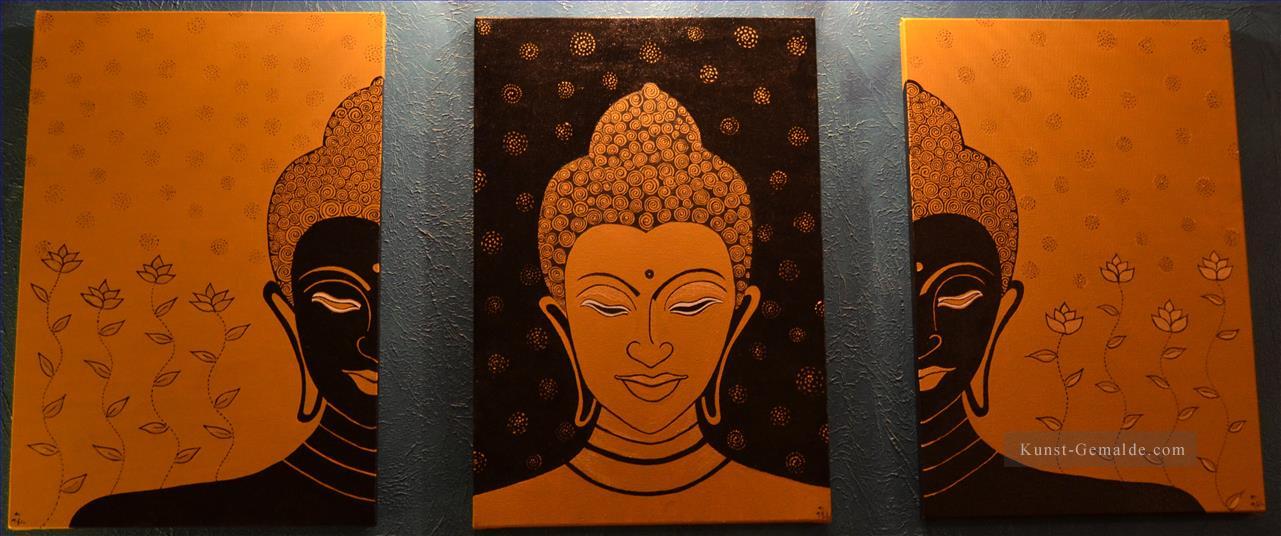 Buddha im orangenen Buddhismus Ölgemälde